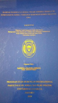 Image of Dampak Penempatan Rudal Thaad Amerika Serikat di Semenanjung Korea Terhadap Hubungan Korea Selatan China