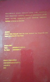 Perlindungan Hukum Terhadap Paten Yang terdaftar Pada Direktorat Jenderal Kekayaan Intelektual (Studi Kasus Putusan Mahkamah Agung Republik Indonesia Nomor: 11 PK/Pdt.Sus-HKI/2020