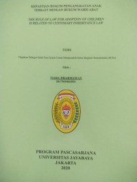 Kepastian Hukum Pengangkatan Anak Terkait Dengan Hukum Waris Adat