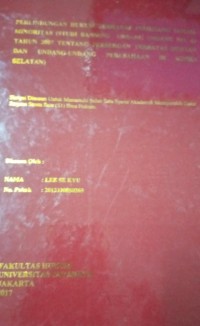 Image of Perlindungan Hukum Terhadap Pemegang Saham Minoritas (Studi Banding Undang Undang No. 40 Tahun 2007 Tentang  Perseroan Terbatas Dengan Dan Undang-Undang Perusahaan Di Korea Selatan)