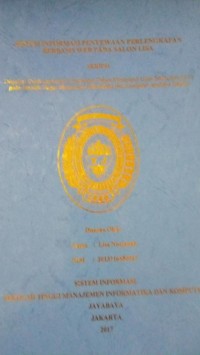 Image of Sistem Informasi Penyewaan Perlengkapan Berbasis WEB Pada Salon Lisa