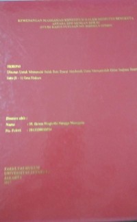 Image of Kewenangan Mahkamah Konstitusi Dalam Memutuskan Sengketa Antara DPD dengan DPR RI (Studi Kasus Putusan No. 068/SKLN-II/2004)