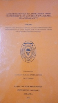 Image of Analisis Semiotika Roland Barthes Motif 