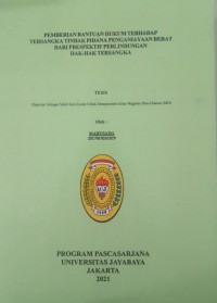 Image of Pemberian Bantuan Hukum Terhadap Tersangka Tindak Pidana Penganiayaan Berat Dari Perpekstif Perlindungan Hak Hak Tersangka