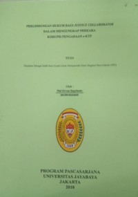 Image of Perlindungan Hukum Bagi Justice Collaborator Dalam Mengungkap Perkara Korupsi Pengadaan e-KTP