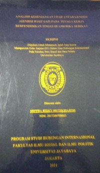 Analisis Kesenjangan Upah Antar Gender (Gender Wage Gap) Pada Teaga Kerja Berpendidikan inggi Di Amerika Serikat