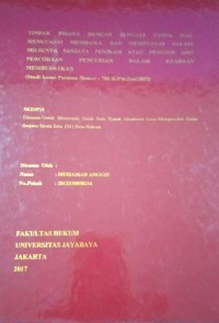 Penerapan Sanksi Bagi Pelaku Tindak Pidana Tanpa Hak Menguasai Atau Memiliki Senjata Tajam Menurut Undang - Undang Darurat Nomor 12 tahun 1951 (Studi Kasus Putusan Nomor 66/Pid.Sus/2015/PN.Jkt.Sel)