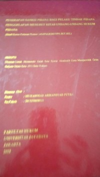 Image of Penerapan Sanksi Pidana Bagi Pelaku Tindak Pidana Penggelapan Menurut Kitab Undang-Undang Hukum Pidana (Studi Kasus Putusan Nomor 1414/Pid.B/2017/PN JKT.SEL)
