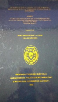 Image of Pengaruh Sosial Media Tiktok Sebagai Diplomasi Budaya Terhadap Globalisasi Di Indonesia