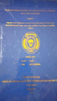 Image of Sistem Informasi Penyewaan Lapagan Putsal Berbasis Java Pada Mad Futsal