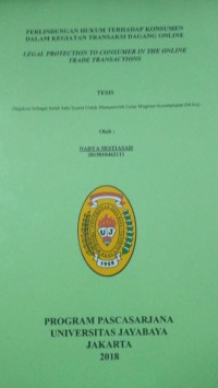 Image of Perlindungan Hukum Terhadap Konsumen Dalam Kegiatan Dagang Online