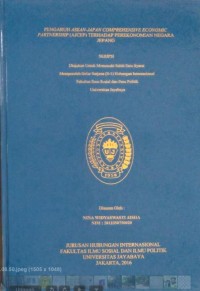 Pengaruh Asean - Japan Comprehensive Economic Partnership (AJCEP) Terhadap Perekonomian Negara Jepang