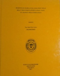 Image of Penentuan Harga Jual Jasa Post Weld Heat Treatment (PWHT) Lokal Pada PT.Bainita Heat Industries