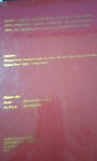 Akibat Hukum Wanprestasi Terhadap Perjanjian Sewa - Menyewa Kapal Tugboat TB Buleleng/BG Apol 3017 ( Studi Kasus Putusan Nomor 348/PDT/2018/PT.DKI )