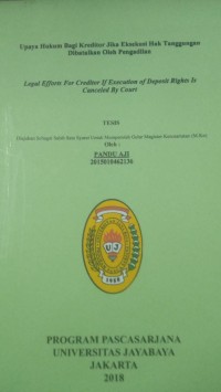 Image of Upaya Hukum Bagi Kreditor Jika Eksekusi Hak Tanggungan Dibatalkan Oleh Pengadilan