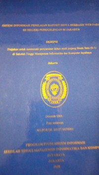 Image of Sistem Informasi Penilaian Raport Siswa Berbasis WEB Pada SD Negeri Penggilingan 06 Jakarta