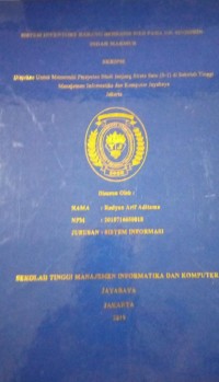 Image of Sistem Inventory Barang Berbasis Web Pada UD.Sindorin Indah Makmur