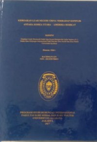 Image of Kebijakan Luar Negeri China Terhadap Konflik Antara Korea Utara - Amerika Serikat