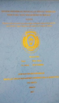 Image of Sistem Informasi Penjualan Sepatu Berbasis WEB Pada Toss Wearshoes Di Bekasi