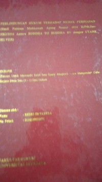 Image of Perlindungan Hukum Terhadap Merek Perhiasan (Studi Putusan Mahkamah Agung Nomor 1014 K/Pdt.Sus-HKI/2016 Antara Buddha To Buddha BV dengan Utami Silver)