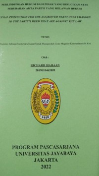 Perlindungn Hukum Bagi Pihak Yang Dirugikan Atas perubahan Akta Partij Yang melawan Hukum