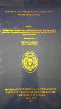 Image of Kebijakan Luar Negeri Jepang Terhadap Isu Nuklir Korea Utara