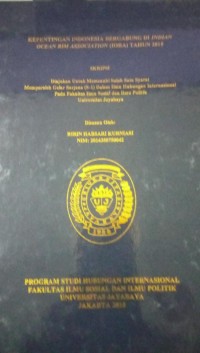 Image of Kepentingan Indonesia Bergabung Di Indian Ocean Rim Association (IORA) Tahun 2015
