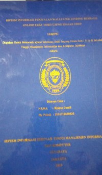 Image of Sistem Informasi Penjualan Wallpaper Dinding Berbasis Online Pada Toko Ujung Hiasan Shop