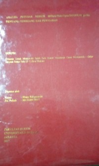 Image of Analisa Putusan Nomor 08/Haki/Hak-Cipta/2015/PN.Niaga.Sby Tentang Pemegang Hak Penyiaran