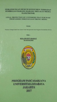 Image of Perlindungan Hukum Konsumen Terhadap Pembelian Barang- Barang Melalui Media Elektronik