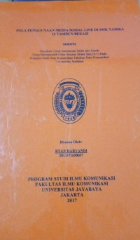 Image of Pola Penggunaan Media Sosial Line Di SMK Yadika 13 Tambun Bekasi