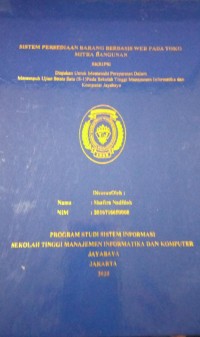 Image of Sistem Persedian Barang Berbasis WEB Pada Toko Mitra Bangunan