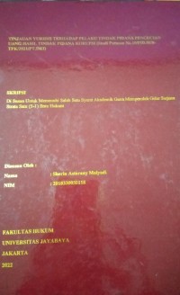 Tinjauan Yuridis Terhadap Pelaku Tindak Pidana Pencucian Uang Hasil Pidana Korupsi (Studi Putusan No.10/Pid.Sus-TPK/2021/PT.DKI)