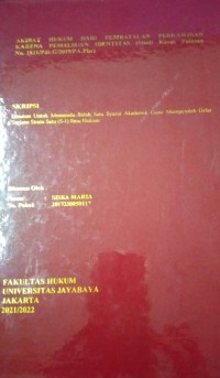 Image of Akibat Hukum Dari Pembatalan Perkawinan karena pemalsuan Identitas (Studi Kasus Putusan No. 1831/Pdt.G/2019/PA,Pbr)