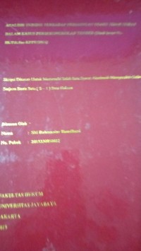 Analisis Yuridis Terhadap Persaingan Usaha Tidak Sehat Dalam Kasus Persekongkolan Tender ( Studi Kasus No. 8K/Pdt.Sus-KPPU/2016 )