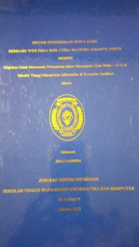 Image of Sistem Penerimaan Siswa Baru Berbasis Web Pada SMK Citra Mandiri Jakarta Timur