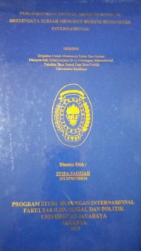 Perlindungan Tenaga Medis Di Konflik Bersenjata Suriah Menurut Hukum Humaniter Internasional