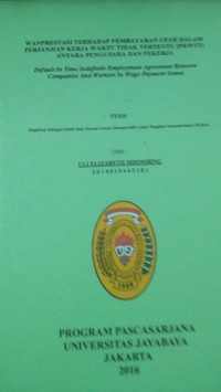 Image of Wanprestasi Terhadap Pembayaran Upah Dalam Perjanjian Kerja Waktu Tidak Tertentu (PKWTT) Antara Pengusaha Dan Pekerja