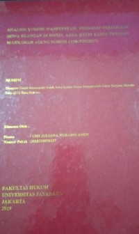 Image of Analisis Yuridis Wanprestasi Terhadap Perjanjian Sewa Ruangan di Hotel Azza ( Studi Kasus Putusan Mahkamah Agung Nomor 135/K/PDT/2017 )