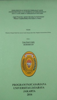 Image of Perlindungan Hukum Terhadap Saksi Instrumenter Atas Pembukaan Kerahasiaan Akta Yang Dibuat Dihadapan Notaris