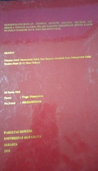 Persekongkolan Tender Gedung Arama Ma'had Ali Sekola Tinggi Agama Islam Padang Sidempuan ( Studi Kasus Putusan Nomor 514K/Pdt.Sus-KPPU/2016 )