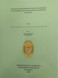 Image of Perlindungan Hukum Terhadap Warga Negara Minoritas Dalam Pendirian Rumah Ibadah Menurut Sistem Hukum Di Indonesia