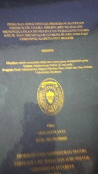 Image of Peranan Wfwktivitas Program Bantuan Produktif Usaha Mikro (BPUM) Dalam Meningkatkan Pendapatan pedagang Usaha Kecil Dan Menengah (UMKM) Di Kecamatan Cibinong Kabupaten Bogor