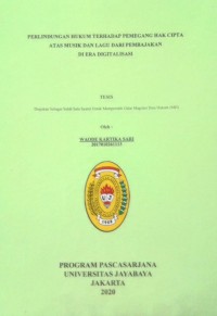 Image of Perlindungan Hukum Terhadap Pemegang Hak Cipta Atas Musik dan Lagu Dari Pembajakan Di Era Digitallisasi