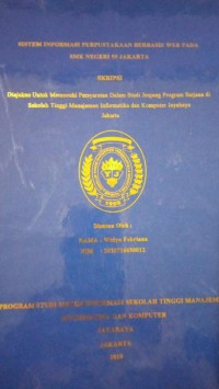 Image of Sistem Informasi Perpustakaan Berbasis Web Pada SMK Negeri  55 Jakarta