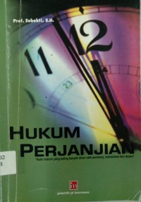 Hukum Perjanjian (buku hukum yang paling banyak dicari oleh pembaca, mahasiswa dan dosen)