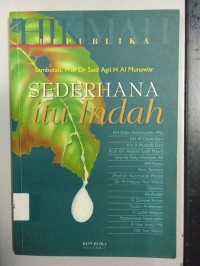 Image of SEDERHANA ITU INDAH