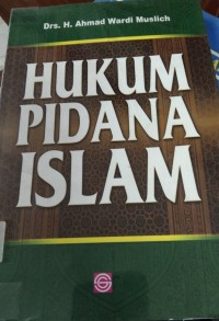 Hukum Pidana Islam