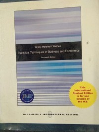 Statistical Techniques in Busuness & Economics (14th Edition)