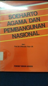 Soeharto Agama Dan Pembangunan Nasional